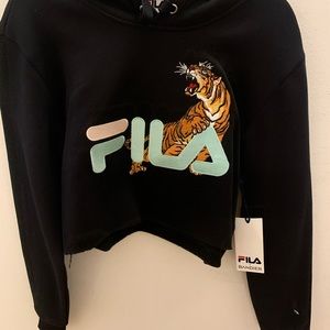 Fila / Bandier cropped hoodie